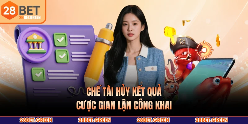 Chế tài hủy kết quả cược gian lận công khai