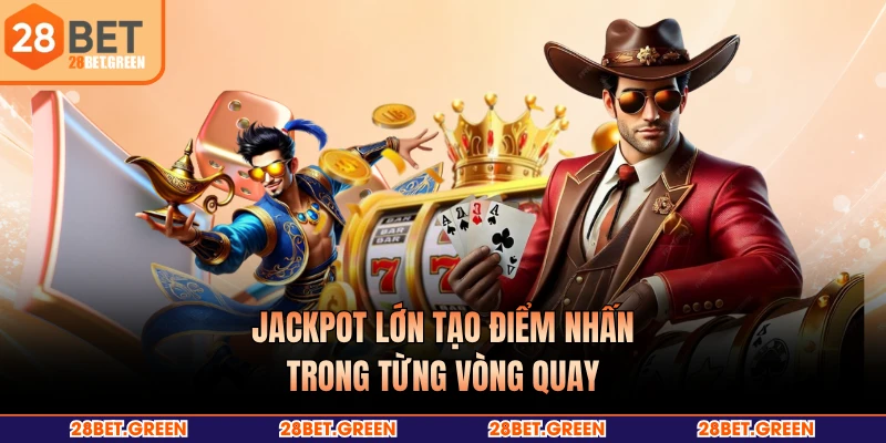 Jackpot lớn tạo điểm nhấn trong từng vòng quay